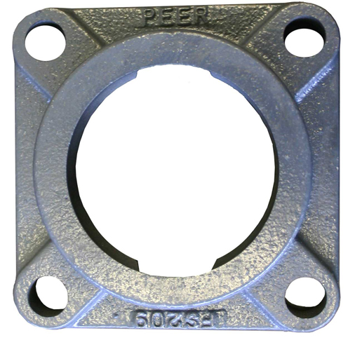 PEER Bearing FS-205-H Four-Bolt Square Cast Iron Flange-Mount Housing Solid Housing